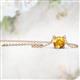 2 - Juliana 6.50 mm Round Citrine Solitaire Pendant Necklace 