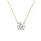 1 - Juliana 6.00 mm Round White Sapphire Solitaire Pendant Necklace 