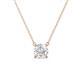 1 - Juliana 6.00 mm Round White Sapphire Solitaire Pendant Necklace 