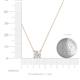 4 - Juliana 6.00 mm Round White Sapphire Solitaire Pendant Necklace 