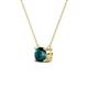 3 - Juliana 6.50 mm Round London Blue Topaz Solitaire Pendant Necklace 