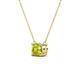 3 - Juliana 6.50 mm Round Yellow Diamond Solitaire Pendant Necklace 