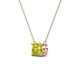 3 - Juliana 6.50 mm Round Yellow Diamond Solitaire Pendant Necklace 