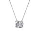 3 - Juliana 1.00 ct Round GIA Certified Natural Diamond Solitaire Pendant Necklace 
