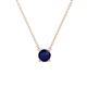 1 - Juliana 5.40 mm Round Blue Sapphire Solitaire Pendant Necklace 