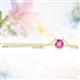 2 - Juliana 5.40 mm Round Pink Sapphire Solitaire Pendant Necklace 
