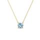 1 - Juliana 5.40 mm Round Aquamarine Solitaire Pendant Necklace 