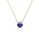1 - Juliana 5.40 mm Round Iolite Solitaire Pendant Necklace 