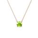 1 - Juliana 5.40 mm Round Peridot Solitaire Pendant Necklace 