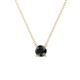 1 - Juliana 5.40 mm Round Black Diamond Solitaire Pendant Necklace 
