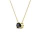 3 - Juliana 5.40 mm Round Black Diamond Solitaire Pendant Necklace 