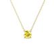 1 - Juliana 5.40 mm Round Yellow Sapphire Solitaire Pendant Necklace 