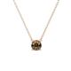 1 - Juliana 5.40 mm Round Smoky Quartz Solitaire Pendant Necklace 