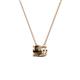 3 - Juliana 5.40 mm Round Smoky Quartz Solitaire Pendant Necklace 