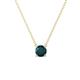 1 - Juliana 5.40 mm Round London Blue Topaz Solitaire Pendant Necklace 