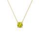 1 - Juliana 5.40 mm Round Yellow Diamond Solitaire Pendant Necklace 