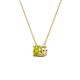 3 - Juliana 5.40 mm Round Yellow Diamond Solitaire Pendant Necklace 