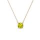 1 - Juliana 5.40 mm Round Yellow Diamond Solitaire Pendant Necklace 