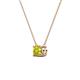 3 - Juliana 5.40 mm Round Yellow Diamond Solitaire Pendant Necklace 