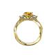 5 - Alika Signature Citrine and Diamond Three Stone Engagement Ring 