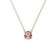 1 - Juliana 5.00 mm Round Morganite Solitaire Pendant Necklace 