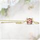 2 - Juliana 6.50 mm Round Morganite Solitaire Pendant Necklace 