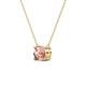 3 - Juliana 6.50 mm Round Morganite Solitaire Pendant Necklace 