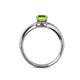 5 - Meryl Signature Peridot and Diamond Engagement Ring 