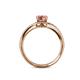 5 - Meryl Signature Morganite and Diamond Engagement Ring 