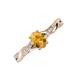 3 - Stacie Desire Oval Cut Citrine and Round Diamond Twist Infinity Shank Engagement Ring 