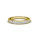 1 - Leana 1.50 mm Princess Cut Natural Diamonds Wedding Band 