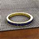 2 - Kathiryn 2.70 mm Blue Sapphire 11 Stone Wedding Band 