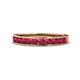 1 - Kathiryn 2.70 mm Ruby 11 Stone Wedding Band 