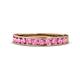 1 - Kathiryn 2.70 mm Pink Sapphire 11 Stone Wedding Band 