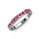 3 - Kathiryn 2.70 mm Pink Tourmaline 11 Stone Wedding Band 