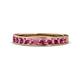 1 - Kathiryn 2.70 mm Pink Tourmaline 11 Stone Wedding Band 
