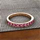 2 - Kathiryn 2.70 mm Pink Tourmaline 11 Stone Wedding Band 