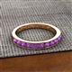 2 - Kathiryn 2.70 mm Amethyst 11 Stone Wedding Band 