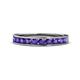 1 - Kathiryn 2.70 mm Iolite 11 Stone Wedding Band 