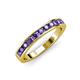 3 - Kathiryn 2.70 mm Iolite 11 Stone Wedding Band 