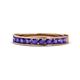 1 - Kathiryn 2.70 mm Iolite 11 Stone Wedding Band 