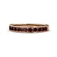 1 - Kathiryn 2.70 mm Red Garnet 11 Stone Wedding Band 