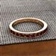 2 - Kathiryn 2.70 mm Red Garnet 11 Stone Wedding Band 
