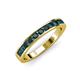 3 - Kathiryn 2.70 mm London Blue Topaz 11 Stone Wedding Band 