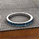 2 - Kathiryn 2.70 mm Blue Diamond 11 Stone Wedding Band 