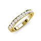 3 - Kathiryn 2.70 mm White Sapphire 11 Stone Wedding Band 