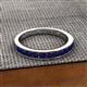 2 - Kathiryn 2.70 mm Blue Sapphire 11 Stone Wedding Band 