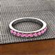 2 - Kathiryn 2.70 mm Pink Sapphire 11 Stone Wedding Band 
