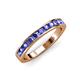 3 - Kathiryn 2.70 mm Tanzanite 11 Stone Wedding Band 