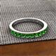 2 - Kathiryn 2.70 mm Green Garnet 11 Stone Wedding Band 